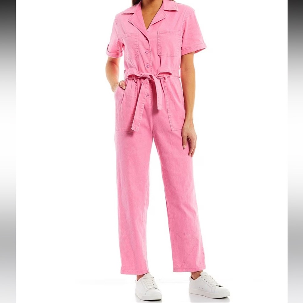 Skies Are Blue Pink Jumpsuit